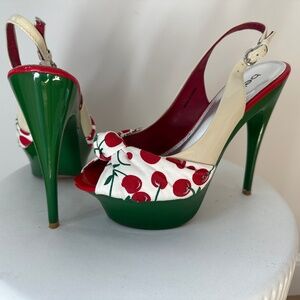 Bebe Roxanne cherry heels